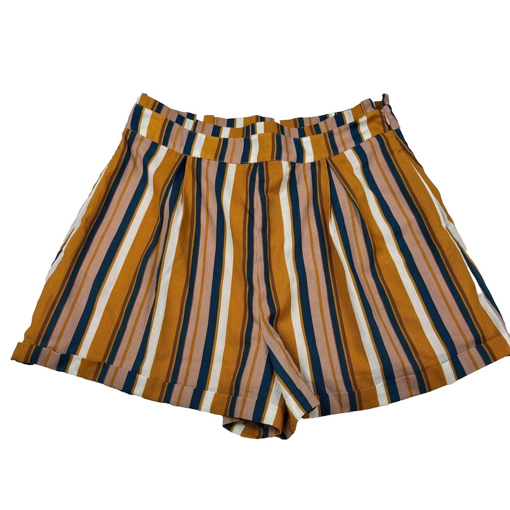 House of Harlow Yvonne Stripe Shorts XL NWT